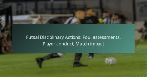 Futsal Disciplinary Actions: Foul assessments, Player conduct, Match impact